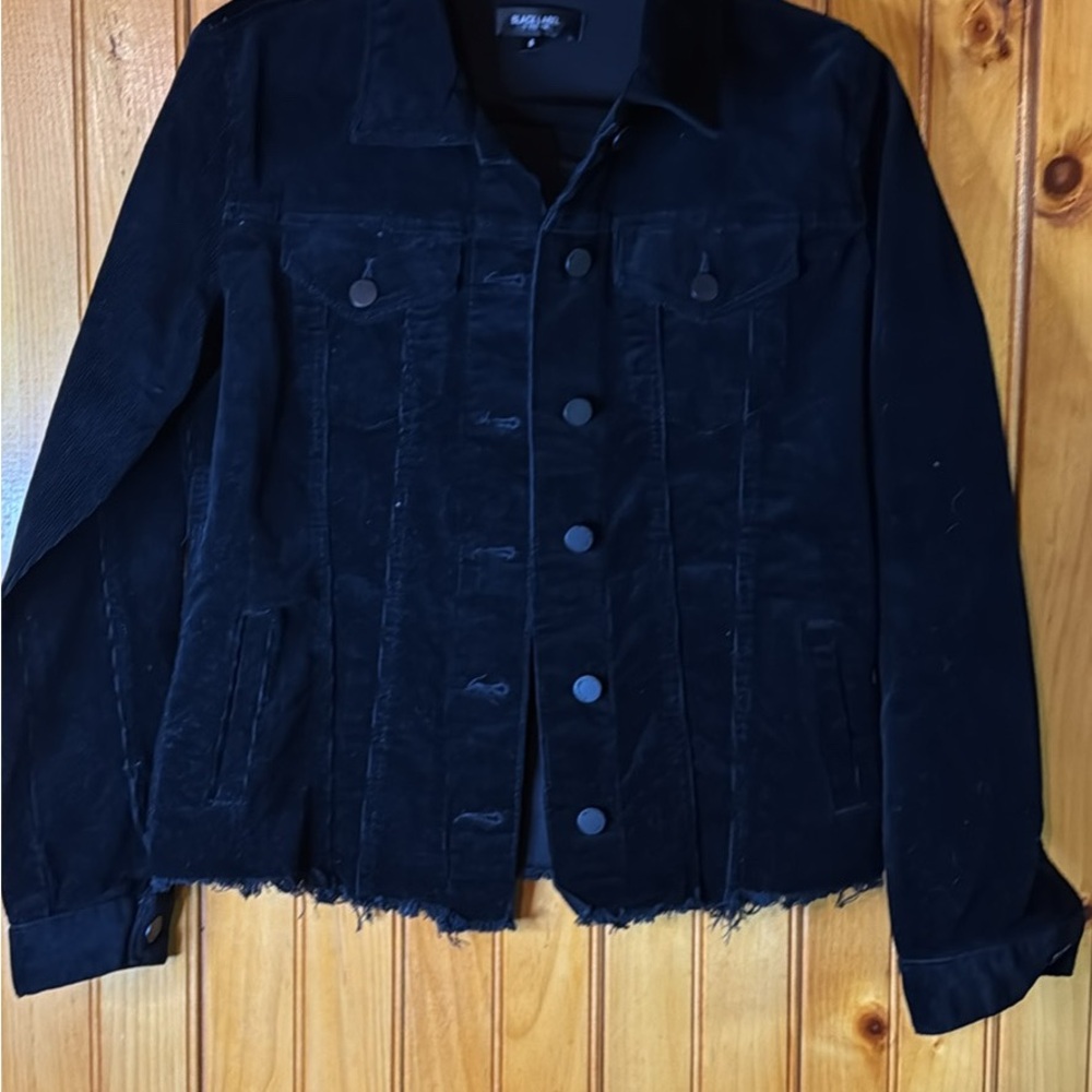 Black Label C’Est Toi Women's Black Corduroy Jacket